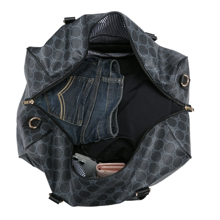 XB Travel Duffle Bag for Women & Men Vegan Leather Overnight Weekender  Luggage Tote Bag Large Handbag 
