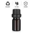thumbnail image 3 of 20pcs 5ml Essential Oils Bottles Amber Glass Bottles Refillable Sample Container, 3 of 4