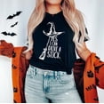 thumbnail image 4 of RosaWear Yes I Can Drive A Stick Shirt, Funny Witch Broom Halloween Tee, 4 of 7
