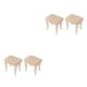 thumbnail image 2 of Toystoory Taburete de bar rectangular elástico, elegante y versátil, de 2 piezas, cubre el espacio con facilidad y fácil de limpiar, color beige 2Conjunto, 2 of 6