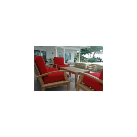 Loveseat Patio Furniture Set - 5 Piece Outdoor Deep Seating Conversation Set