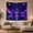Blue Star Portal, variant on Mountain Lake Night with Detailed Realistic Wolves Standing, Mystical Fantasy for Space Lovers, Galaxy Room Decor, Housewarming Gift, Tapestry Wall Hanging for Bedroom and Dorm