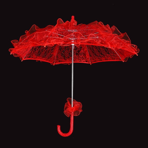 Decorative Lace Umbrella, Ideal for Bridal Showers, Parties, Elegant Home Decor