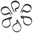 thumbnail image 5 of Sujetadores de plastico P de Nylon Clips Abrazaderas Caja surtida para Kit de conducto de Cables (200 Piezas) (Negro) Amonsee No, 5 of 5