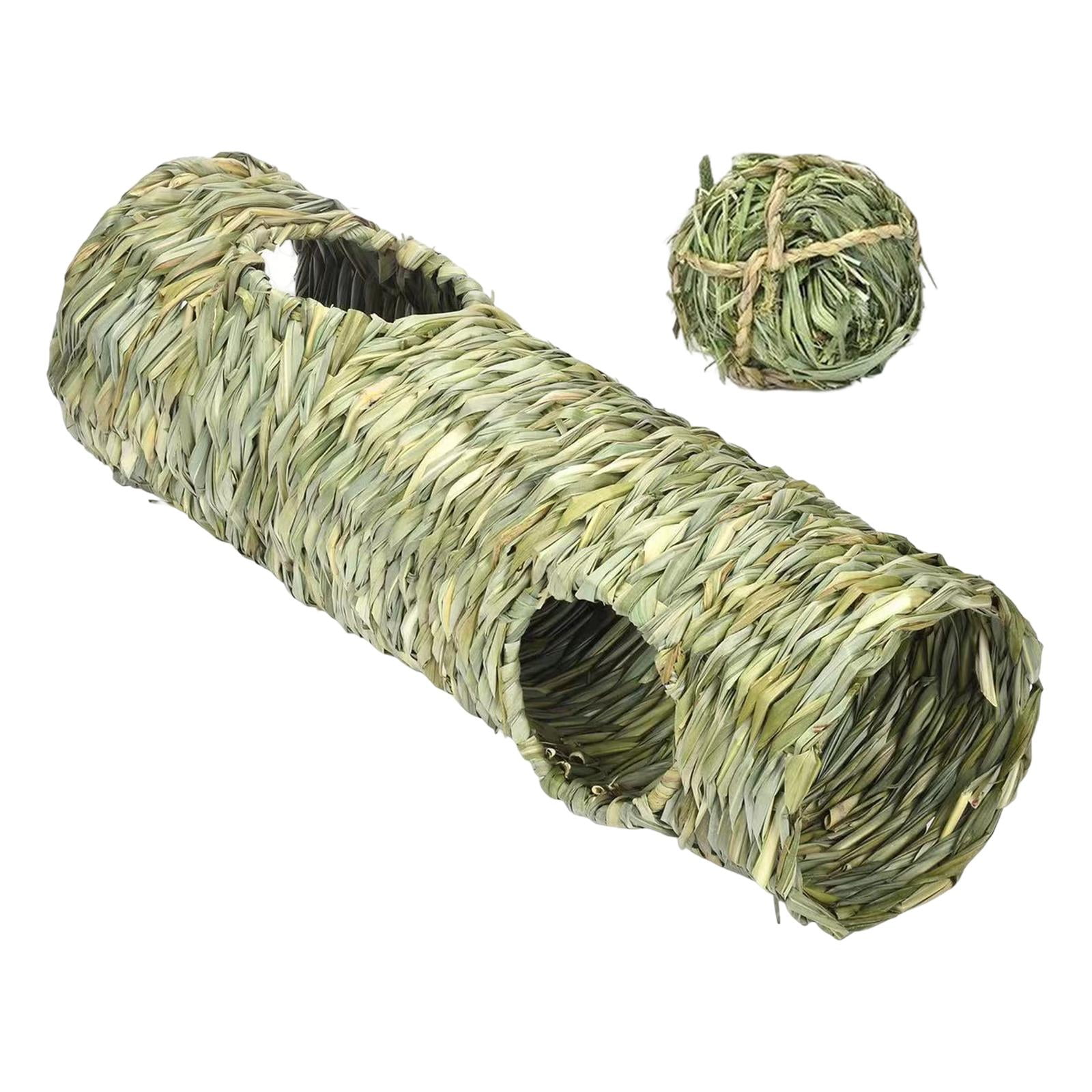 Bvdfgk Grass Tunnel Toy, Lightweight Nest Interactive Toy Hideaway Tube Toy for Hamster