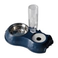 thumbnail image 2 of LEFXSMR Cat Water Fountain, Gravity Pet Dog Bowls for Drinking & Feeding, Automatic Cat Feeder for Pets Home Use, Dark Blue, 2 of 6