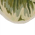 thumbnail image 5 of Liora Manne  Esencia Peony Indoor/Outdoor Mat Green 3'3"x3'3" Coral - 2'5" x 1'7" 1/2 SHAPED, 5 of 5