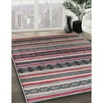 thumbnail image 2 of Ahgly Company Indoor Square Mid-Century Modern Silver Pink Solid Area Rugs, 6' Square, 2 of 6
