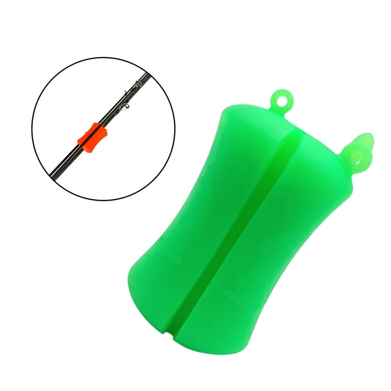 Portable Fishing Rod Fixed Ball Rubber to Resistant Durable Reusable Fishing Pole Clip for Boat Fishing Accessories Dark Green, Men's, Size: 6cmx3.8cm