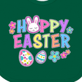 thumbnail image 4 of Inktastic Happy Easter with Bunny Face and Easter Eggs Girls Baby Bib, 4 of 4