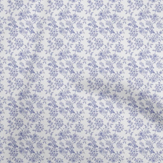 oneOone Viscose Chiffon White Fabric Baroque Craft Projects Decor Fabric Printed By The Yard 42 Inch Wide
