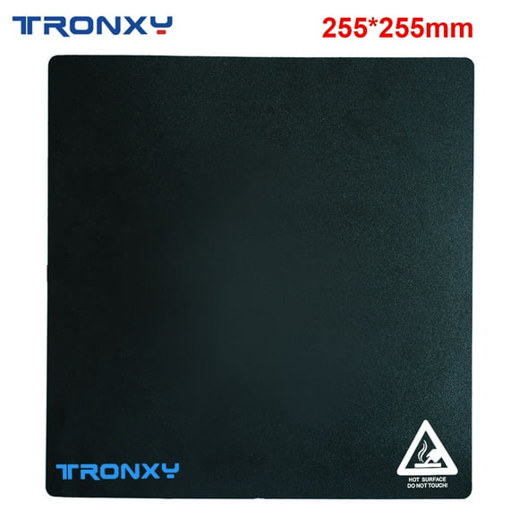 Tronxy Heated Bed Sticker Sheet Build Surface High Temperature Resistant 255*255mm/10.0*10.0in for 3D Printer Hotbed