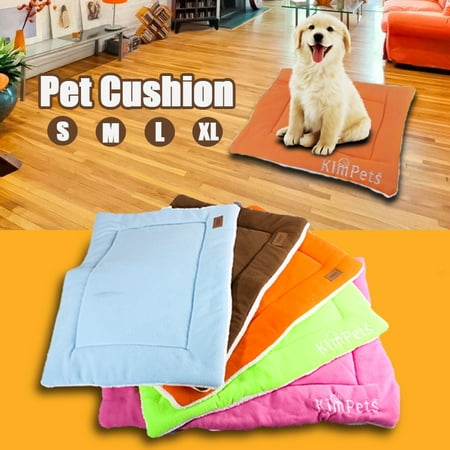 Extra Large Dog Cat Pet Beds Washable Soft Comfortable Warm Bed Mat Padding House Sleep Crate Fleece Kennel Cushion Pet Blanket Bed S M L