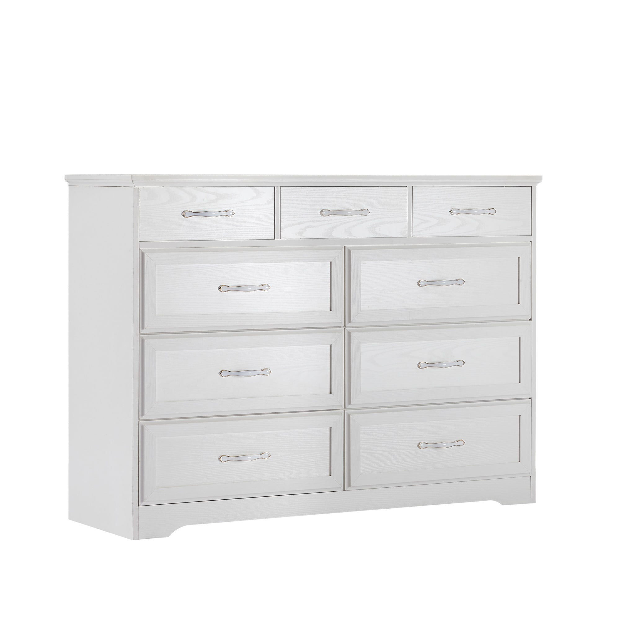 Spaco Dresser for Bedroom 9 Drawers Dresser Chest of Drawer Bedroom Furniture, White Dresser Spaco Dresser for Bedroom 9 Drawers Dresser Chest of Drawer Bedroom Furniture, White Dresser