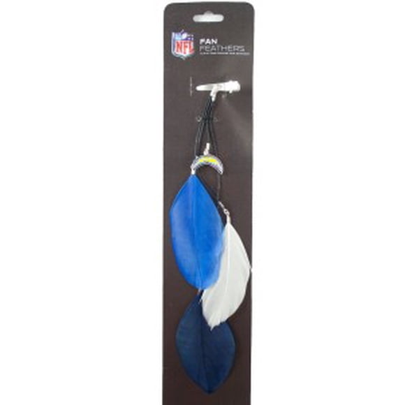 San Diego Chargeurs Équipe Couleur Pince à Cheveux de Plumes
