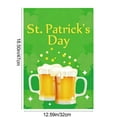 thumbnail image 3 of St. Patrick‘s Day Garden Flag, Reversible Outdoor Yard Decoration for Porch, Patio, and Fence, Irish Themed Festival Welcome Sign(Green,B), 3 of 6