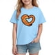 thumbnail image 1 of Blusas y camisas de manga corta con cuello redondo para niños y niñas, camisetas gráficas de manga corta, blusas con estampados bonitos para la temporada escolar., 1 of 8