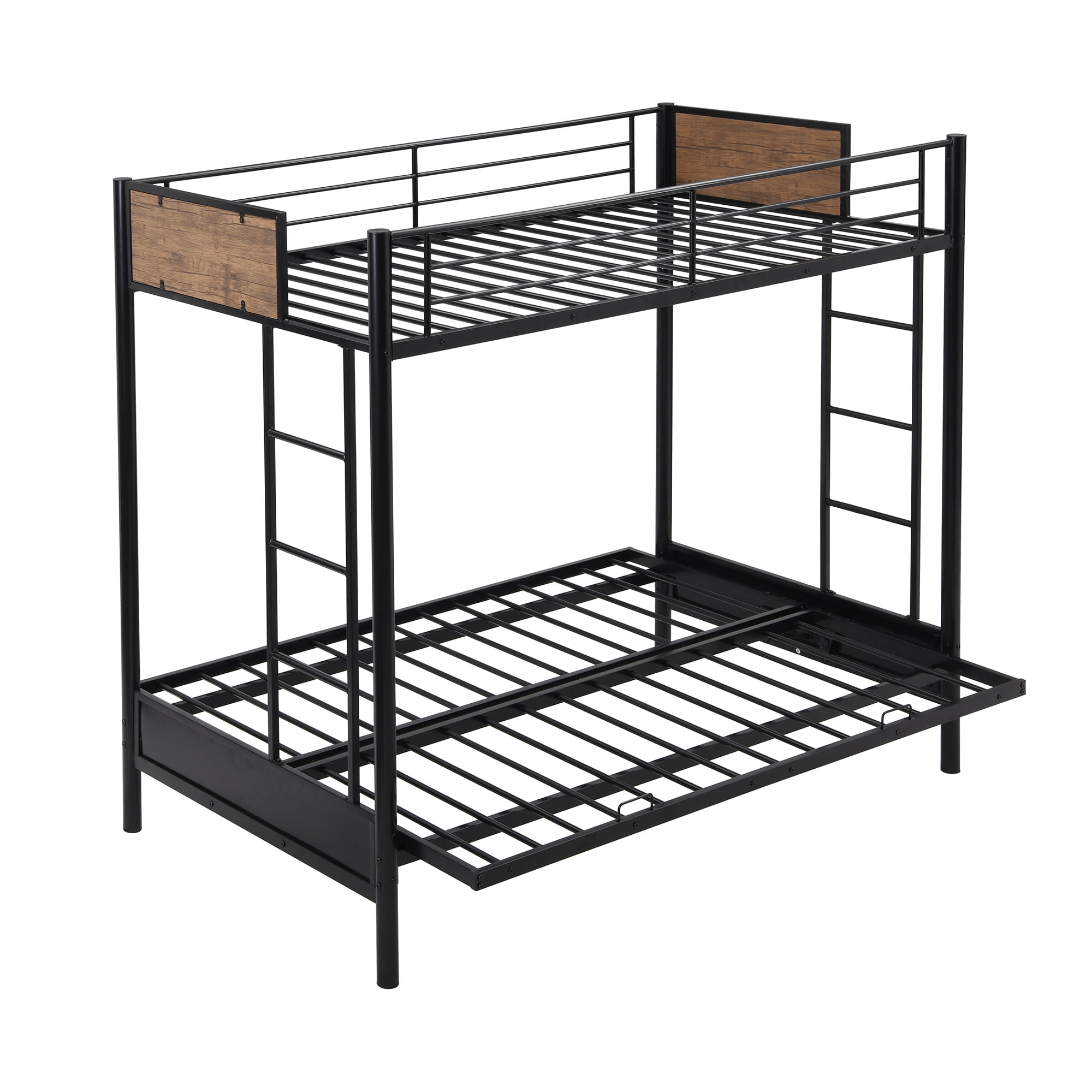 Rustic Twin Over Full Metal Bunk Bed, Twin Over Full Futon Metal Bunk Bed Assembly Instructions