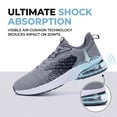 thumbnail image 3 of REABO Men's Air Cushion Running Shoes Slip-on Breathable Knit Tennis Walking Sneakers Lightweight Athletic Sports Shoes for Daily Wear & Gym, 3 of 8