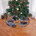 thumbnail image 2 of FMSHPON Halloween Pumpkin Cat Xmas Christmas Tree Skirt Stand Mat for Holiday Party Decoration Indoor Outdoor 48 inches, 2 of 3