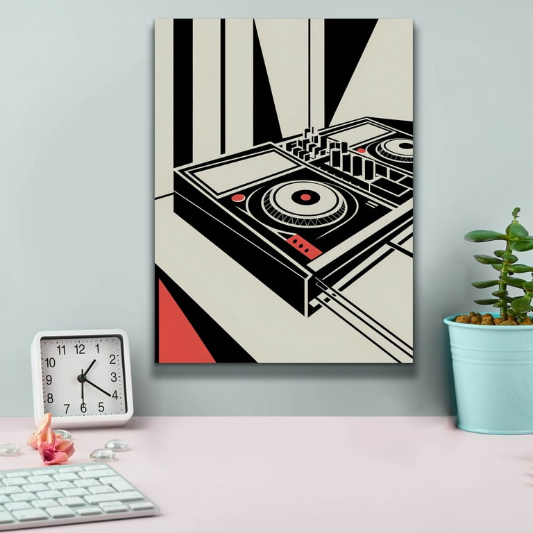 Epic Graffiti 'Bauhaus Dj Mixer' by Andreas Magnusson Canvas Wall