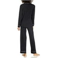 thumbnail image 2 of Eberjey Gisele Pajama Set Women's L Black Long Sleeves Elastic Waist ERK1017, 2 of 2