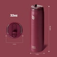 thumbnail image 3 of BOTTLE BOTTLE Stainless Steel Water Bottle with Straw and Lid, 32 oz Vacuum Insulated Cup,Stay Cold and Hot， Leak-Proof Wide Mouth Sports Water Bottles red, 3 of 7