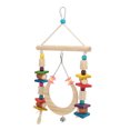 thumbnail image 3 of Juguetes para masticar pájaros, juguete de columpio para loros, mazorca de maíz de madera Natural, para periquitos pequeños, periquitos, guacamayos, pinzones, pájaros del amor, 3 of 8