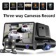 thumbnail image 3 of 4 pulgadas 1080P HD 170° 3 Lentes Coche DVR Dash G-sensor Recorder+Rearview Cam Tmvgtek Accesorios para autos y motos, 3 of 6