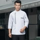 thumbnail image 2 of 2x Chaqueta de manga larga Chaqueta de panadero Chef de cocina Ropa Chaqueta de gastronomía - , M Salvador Chaqueta de chef de manga larga, 2 of 10
