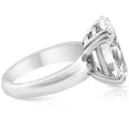 thumbnail image 3 of Pompeii 9 1/2 CT Oval Moissanite Solitaire Engagement Ring Heavy White Gold Wide Setting, 3 of 3