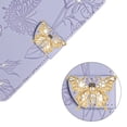 thumbnail image 3 of SaniMore Case for Samsung Galaxy A34 5G 2023, [Crossbody/Wrist Lanyard] PU Leather Embossed Butterfly [Diamond Clasp] Card Slots kickstand Shockproof Glitter Wallet Shell, Lightpurple, 3 of 12