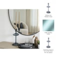 thumbnail image 5 of Decorative Candle Holder for Taper Candles - Modern Glass Candlestick Holder with Disc and Sphere Design for Table Decor - Pair with Gold Centerpieces for Tables and Living Room Decor - 10", Blue, 5 of 12