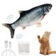 thumbnail image 1 of Juguetes para gatos: pez que se mueve con SilverVine y hierba gatera, pateador para gatos en movimiento, pez que se mueve con movimientos suaves para perros pequeños, 1 of 7