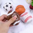thumbnail image 1 of HAMPPLIES 4Pcs Kids Sports Balls Pvc Material Training Educational Mini Bouncy Balls For Kindergarten Play, 1 of 8