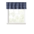 thumbnail image 5 of Martha Stewart Ruffle Stripe Valance Poseidon Blue, Pole Top, Light Filtering, Indoor, Adult, 1 Piece, 60"W x 14"L, 5 of 5