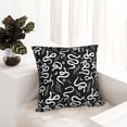 thumbnail image 6 of Yiaed Hand Drawn Snake Print Pillow Covers Super Soft Decorative Square Throw Pillow Covers Case Cushion Covers for Sofa Couch Bedroom Car Decor（No pillow core）-16"x16", 6 of 7