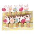 thumbnail image 2 of 10x Clips de foto de conejo de Pascua de dibujos animados, Clips de sellado, Clips de clavija, adornos artesanales, soporte de foto de color para estilo A Sunnimix Clips de fotos de conejo de Pascua, 2 of 8