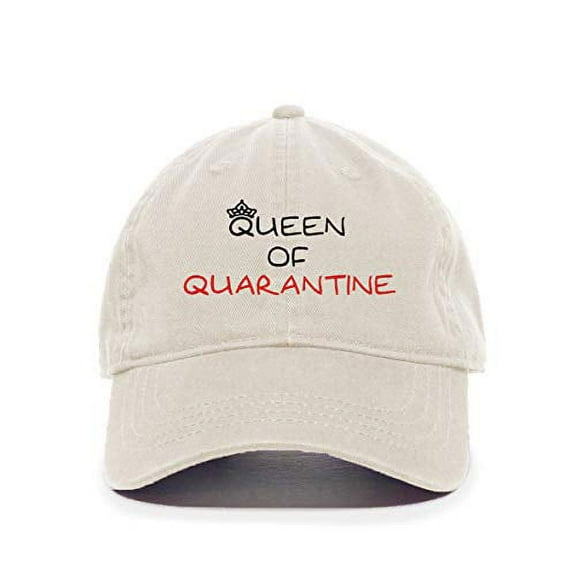 Tech Design Queen of Quarantine Baseball Cap Embroidered Cotton Adjustable Dad Hat