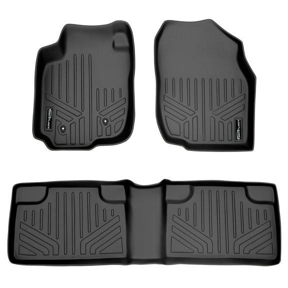 SMARTLINER 2 Rows Custom Fit Floor Liners Compatible with 2006 - 2012 Toyota RAV4 (Gasoline | Without 3rd Row seating)