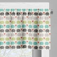 thumbnail image 5 of Ambesonne Cartoon Valance & Curtain, Elephants Love Adornment, 55"x45", Multicolor, 5 of 7