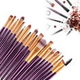 thumbnail image 4 of 20 Pcs Makeup Brushes Proffesional Cosmetics for Face Makeup Brush Set Powder Concealer Eyeshadow Eyebrow Lip Brush Beauty Tools, Black, 4 of 8