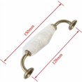 thumbnail image 2 of Set of 2 Furniture Handles Ceramic Door Handle Crack Pattern with Screws for Wardrobe, Cupboard, Drawer Center Distance 128mm, 2 of 5