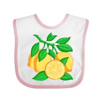 Inktastic I Love Lemons with Lemon Tree Branch Illustration Boys or Girls Baby Bib