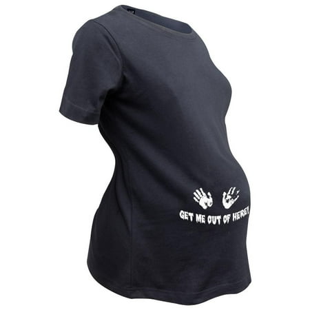 Halloween Costume Maternity T-shirt - Halloween Get Me Out of Here Women's Maternity Costume T-Shirt