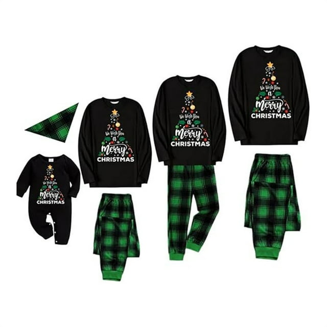 NMMUED Pyjamas de Noël pour la Famille Pyjamas de Noël pour la Famille Pyjamas de Noël pour la Famille Ensembles Assortis Pyjamas de Noël pour la Famille Pyjamas de Noël pour Enfants Pyjamas des Fêtes Pyjamas de Noël (Enfant) Style2 9T