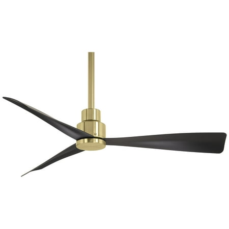 

44 Minka Aire Simple Soft Brass Wet Ceiling Fan with Remote Control