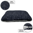 thumbnail image 3 of Blue Sky Pet Bed, Repeating Stars Constellation Galaxy Theme Science Outer Space Print, Resistant Pad for Dogs and Cats Cushion with Removable Cover, 24" x 39", Dark Night Blue White, by Ambesonne, 3 of 4