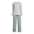 thumbnail image 5 of Muk Luks Women's Henley and Printed Pants, 2-Piece Pajama Set, 5 of 5