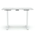 thumbnail image 5 of 24/7 Shop At Home Kontor Home Office 44" Metal Height Adjustable Standing Desk, White, 5 of 5